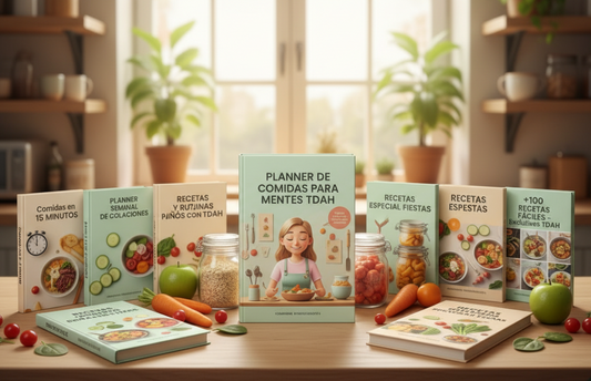 📒Planner de Comida para Mentes TDAH + 6 Bonus Gratis 🥗
