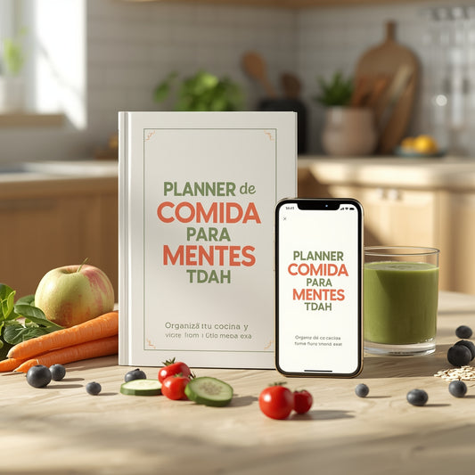 📒Planner de Comida para Mentes TDAH + 6 Bonus Gratis 🥗